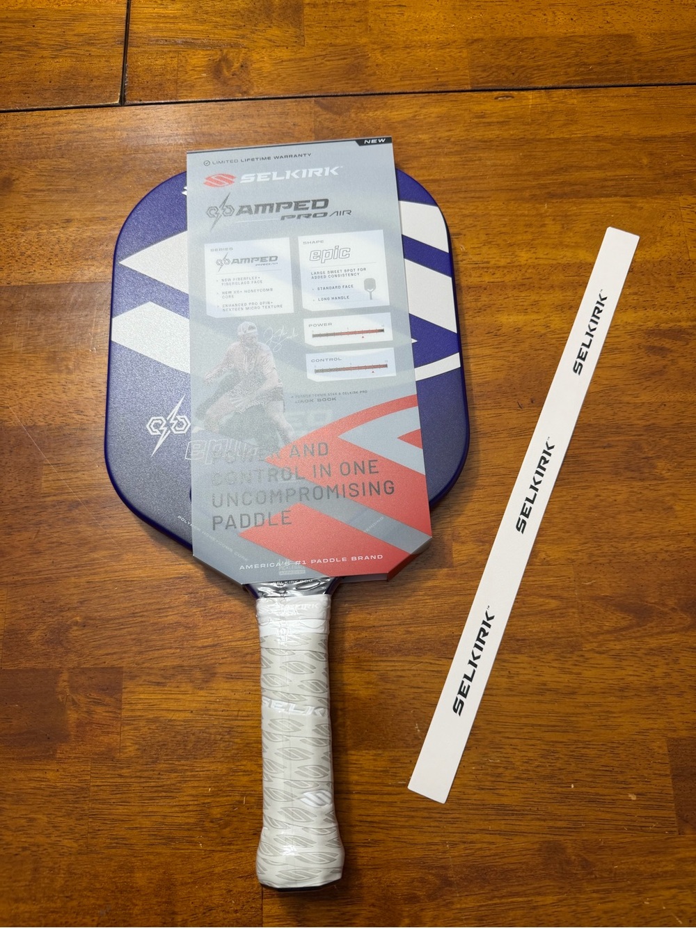 Brand New in Wrapper SELKIRK Amped Pro Air Invikta Pickleball Paddle Purple